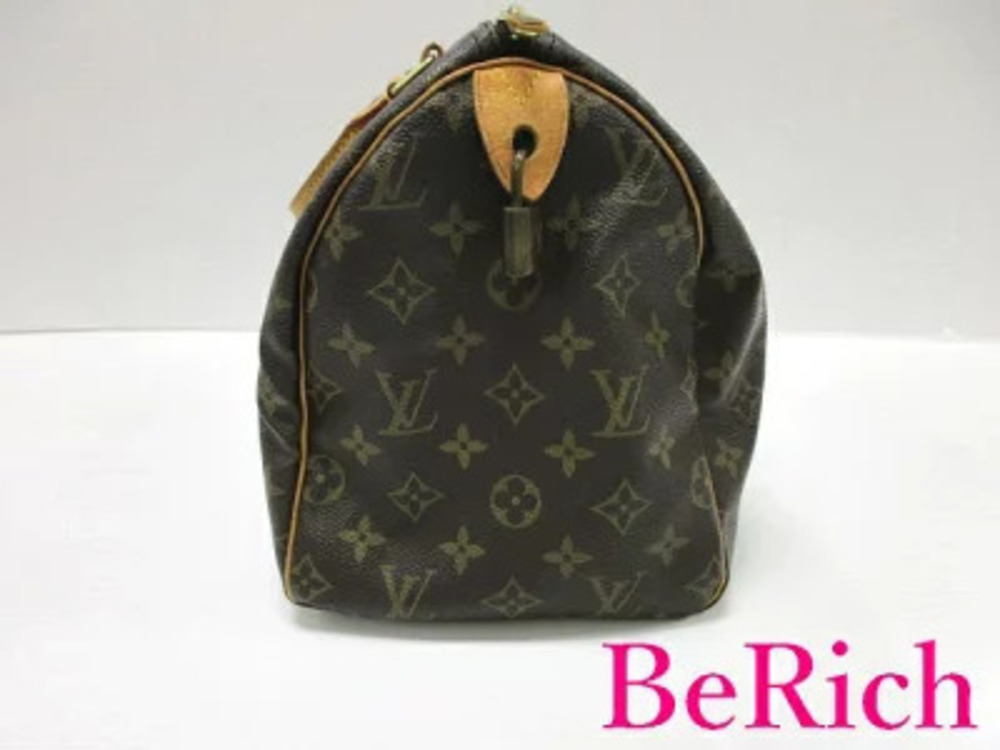 Louis Vuitton Bag Handbag Speedy Monogram Boston LV Shoulder Brown